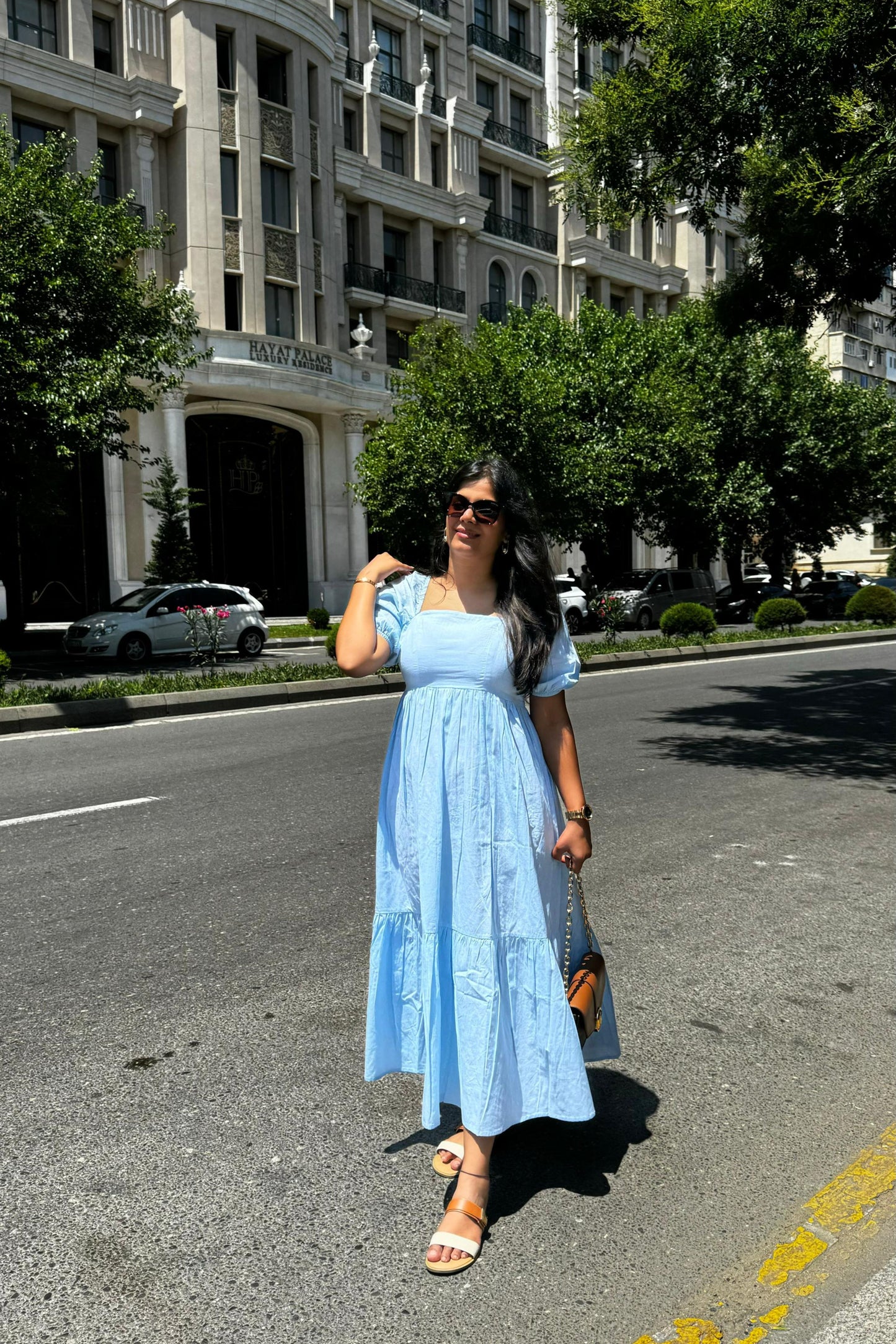 Sky Serenity Maxi Dress