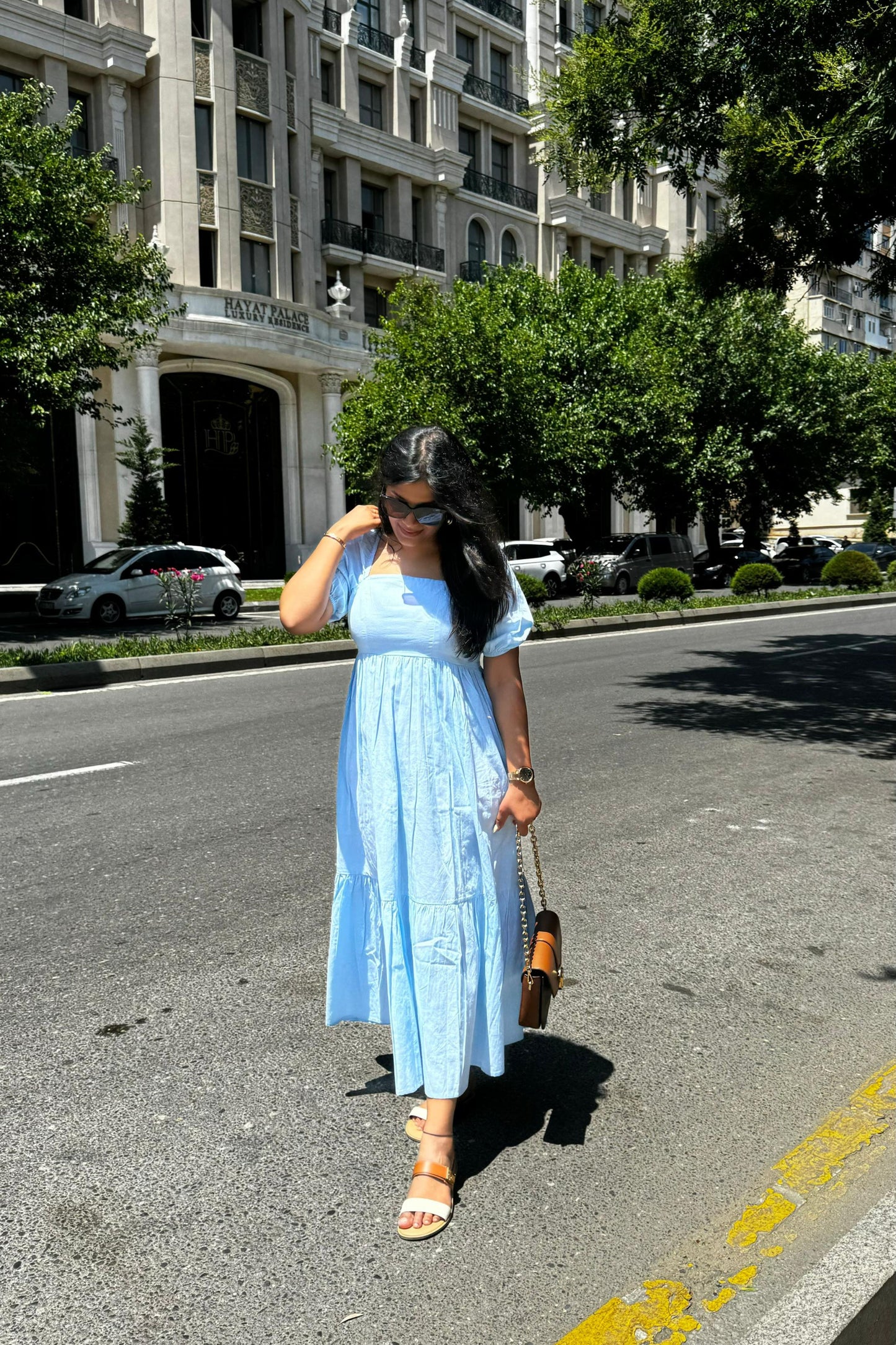 Sky Serenity Maxi Dress