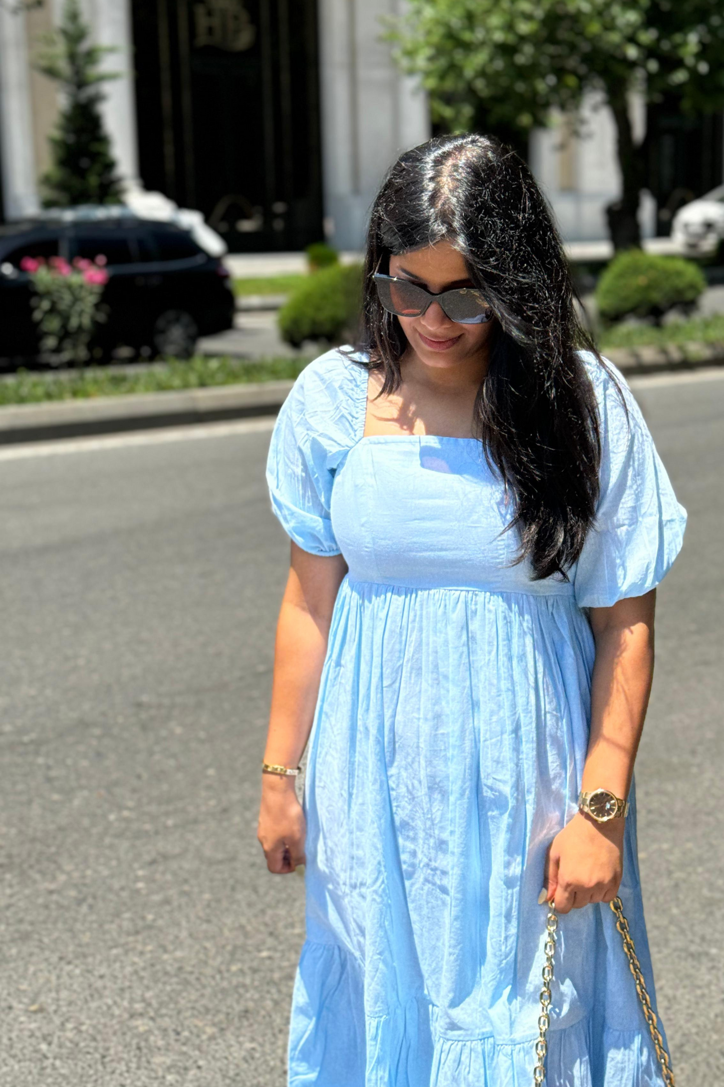 Sky Serenity Maxi Dress