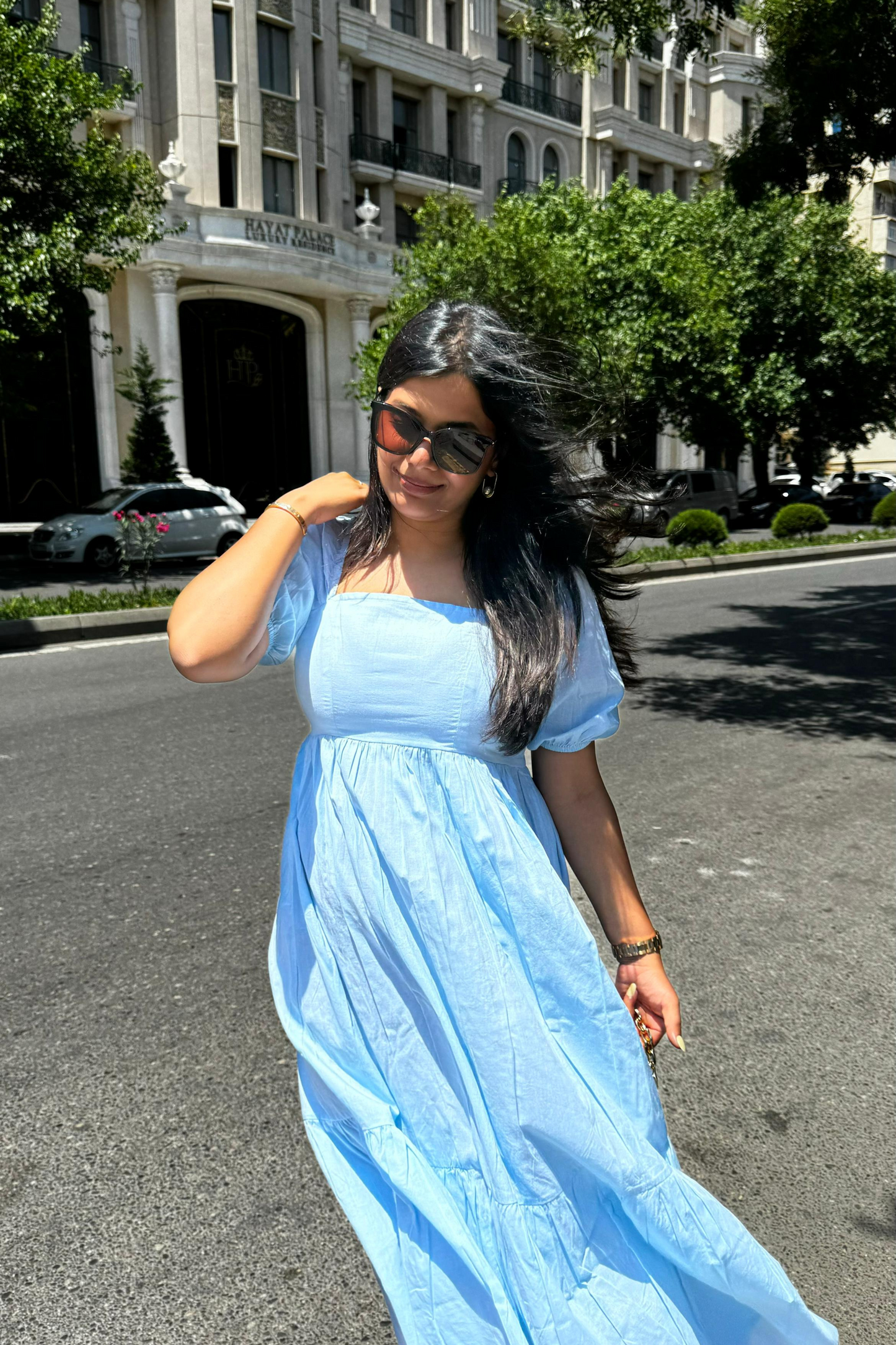 Sky Serenity Maxi Dress